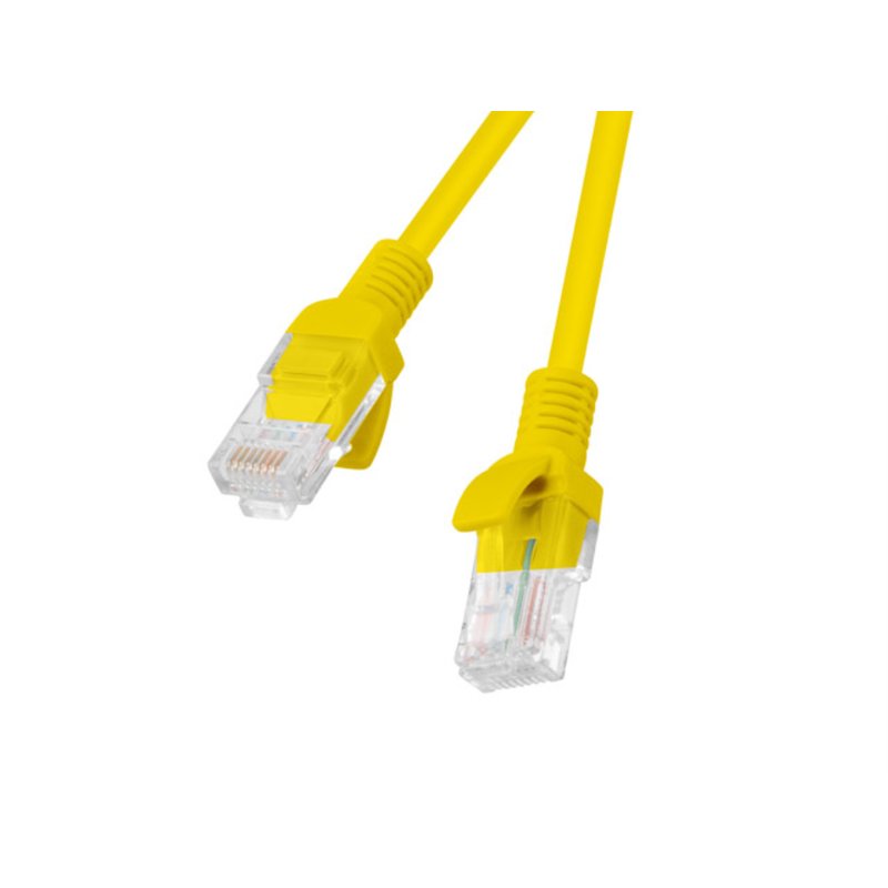 CABLE RED LANBERG LATIGUILLO CAT.6 UTP 0.5M AMARILLO FLUKE  PASSED