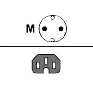 Cable/CEE 7/7 IEC-C15 8ft Euro