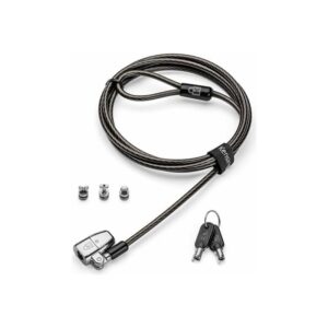 Kensington Candado con llave tres en uno ClickSafe 2.0 para portátiles (Llave identica)