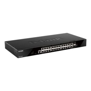 Alternative view of D-Link DGS-1520-28 switch Gestionado L3 10G Ethernet (100/1000/10000) 1U Negro