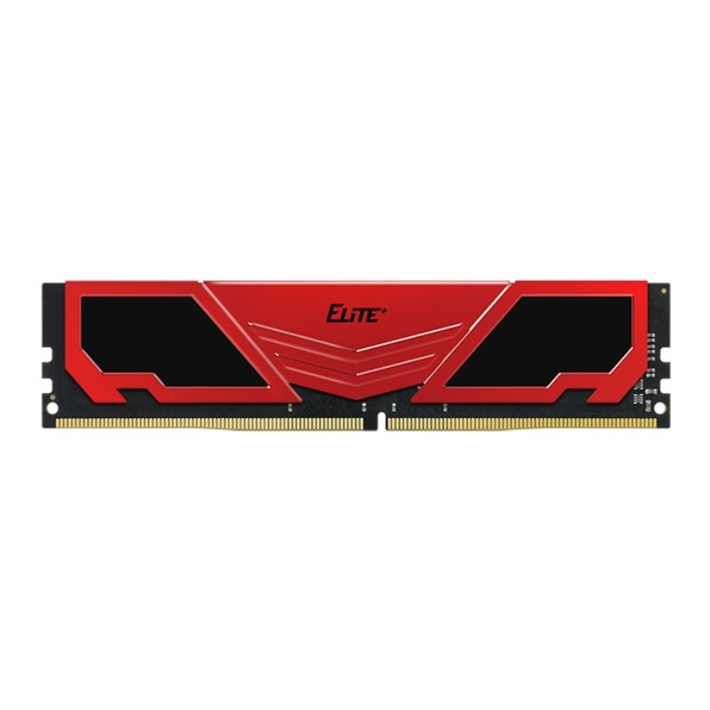 DDR4 TEAMGROUP ELITE HEATSINK 16GB 3200 NEGRO / ROJO DDR4 TEAMGROUP ELITE HEATSINK 16GB 3200 NEGRO / ROJO
