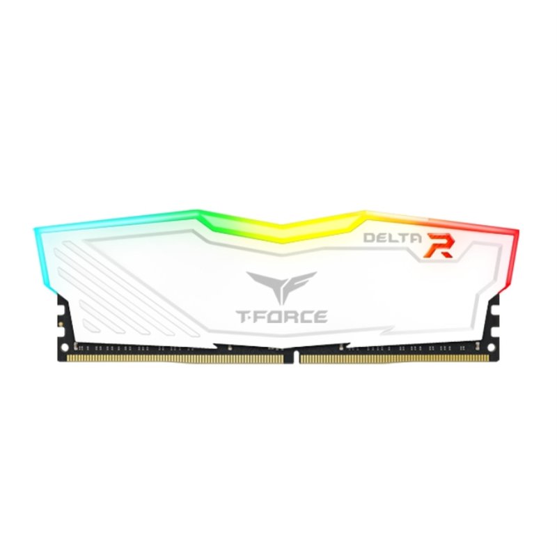 DDR4 TEAMGROUP T-FORCE DELTA RGB 8GB X2 3200 BLANCO DDR4 TEAMGROUP T-FORCE DELTA RGB 8GB X2 3200 BLANCO