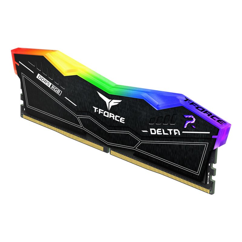 DDR5 TEAMGROUP T-FORCE DELTA RGB 16GB X2 6000 NEGRO DDR5 TEAMGROUP T-FORCE DELTA RGB 16GB X2 6000 NEGRO