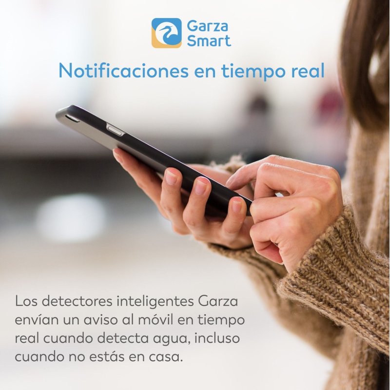 DETECTOR DE SEGURIDAD DE INUNDACION SMART WIFI GARZA 401346C DETECTOR DE SEGURIDAD DE INUNDACION SMART WIFI GARZA 401346C - Imagen 3