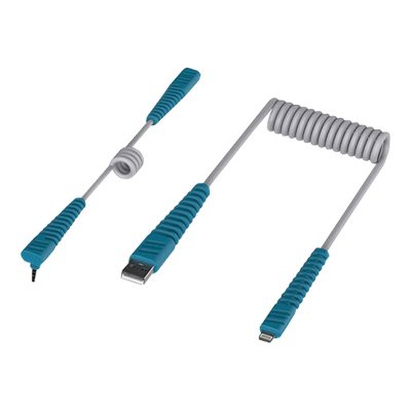 EZGrab CableBun USBA-Light+1/8"Audio SIL EZGrab CableBun USBA-Light+1/8"Audio SIL