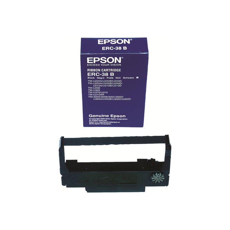 Epson Cartucho ERC38B para TM-U200/U210/U220/U230/U300/U375, negro