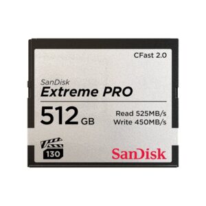 Extreme Pro CFAST 2.0 512GB 525MB/s VPG1