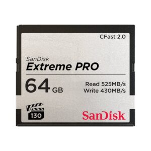 Extreme Pro CFAST 2.0 64GB 525MB/s VPG13