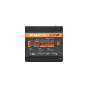 FUENTE ALIMENTACION NOX URANO PRO 80 PLUS 550W BRONZE