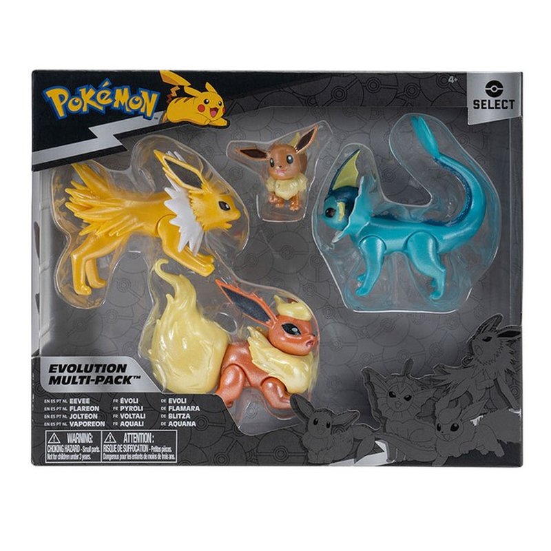 Figura Jazwares Pokemon Multievolution Eevee Pack Figura Jazwares Pokemon Multievolution Eevee Pack