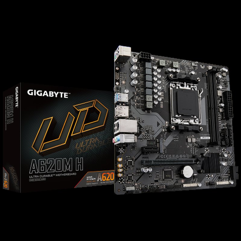 GIGABYTE A620M H placa base AMD A620 Zócalo AM5 micro ATX