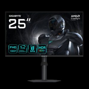 GIGABYTE G25F2 Monitor Gaming 24,5" FHD – 1920 x 1080, 200Hz, 1ms, 300 cd/m², DisplayHDR 10, HDMI 2.0, DisplayPort 1.4