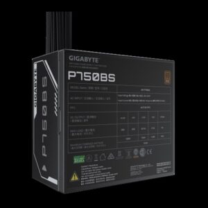 GIGABYTE P750BS Fuente de Alimentación - PCI-E 6+2 Pin x 4, 80 PLUS Bronze, Ventilador de 120 mm, Compatible con ATX, Enchufe EU