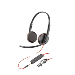 HP 8X229AA auricular y casco Auriculares Alámbrico Diadema Oficina/Centro de llamadas USB Tipo C Negro