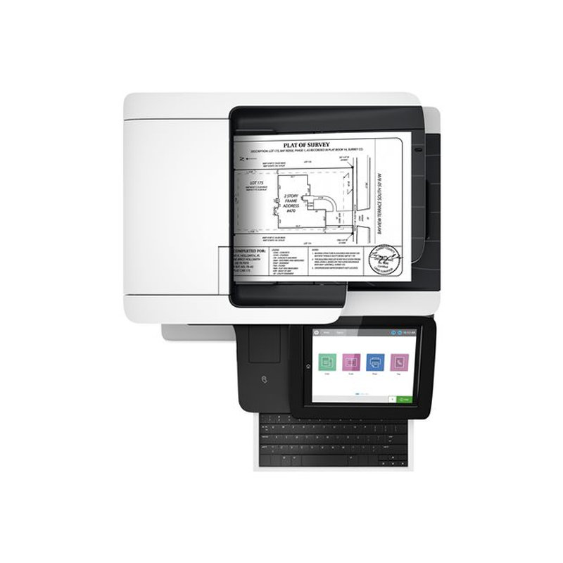 HP LaserJet Enterprise Flow Impresora multifunción M528z, Imprima, copie, escanee y envíe por fax, Impresión desde USB frontal; Escanear a correo electrónico; Impresión a doble cara; Escaneado a doble cara - Imagen 4