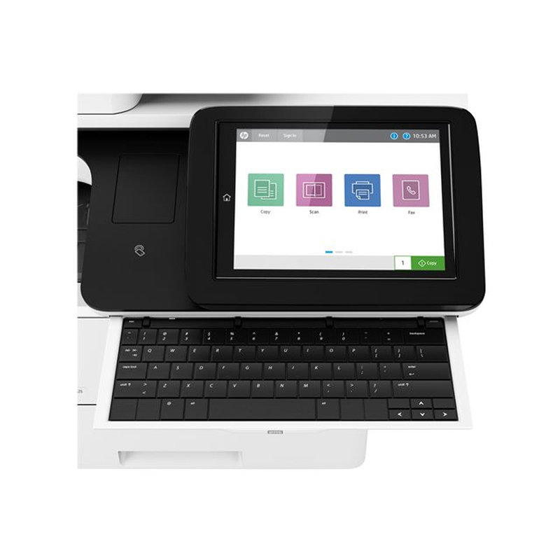 HP LaserJet Enterprise Flow Impresora multifunción M528z, Imprima, copie, escanee y envíe por fax, Impresión desde USB frontal; Escanear a correo electrónico; Impresión a doble cara; Escaneado a doble cara - Imagen 6
