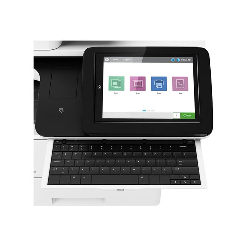 HP LaserJet Enterprise Flow Impresora multifunción M528z, Imprima, copie, escanee y envíe por fax, Impresión desde USB frontal; Escanear a correo electrónico; Impresión a doble cara; Escaneado a doble cara - Imagen 7