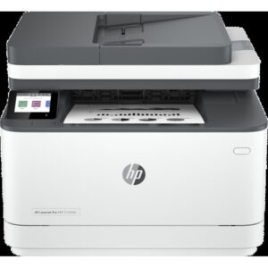 HP LaserJet Impresora multifunción Pro 3102fdn, Blanco y negro, Impresora para Pequeñas y medianas empresas, Imprima, copie, escanee y envíe por fax, Alimentador automático de documentos; Impresión a doble cara; Puerto frontal de unidad flash USB; Pantalla táctil