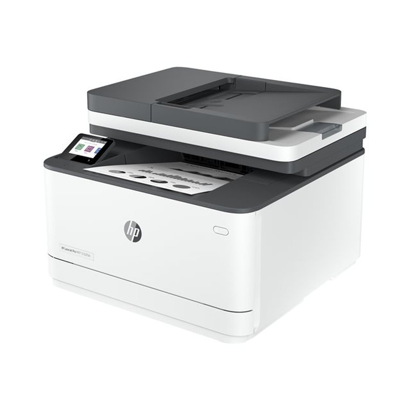 HP LaserJet Impresora multifunción Pro 3102fdn, Blanco y negro, Impresora para Pequeñas y medianas empresas, Imprima, copie, escanee y envíe por fax, Alimentador automático de documentos; Impresión a doble cara; Puerto frontal de unidad flash USB; Pantalla táctil