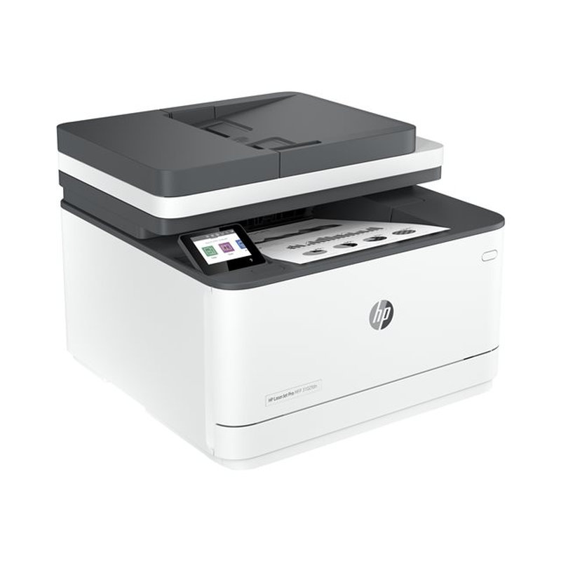 HP LaserJet Impresora multifunción Pro 3102fdn, Blanco y negro, Impresora para Pequeñas y medianas empresas, Imprima, copie, escanee y envíe por fax, Alimentador automático de documentos; Impresión a doble cara; Puerto frontal de unidad flash USB; Pantalla táctil - Imagen 4