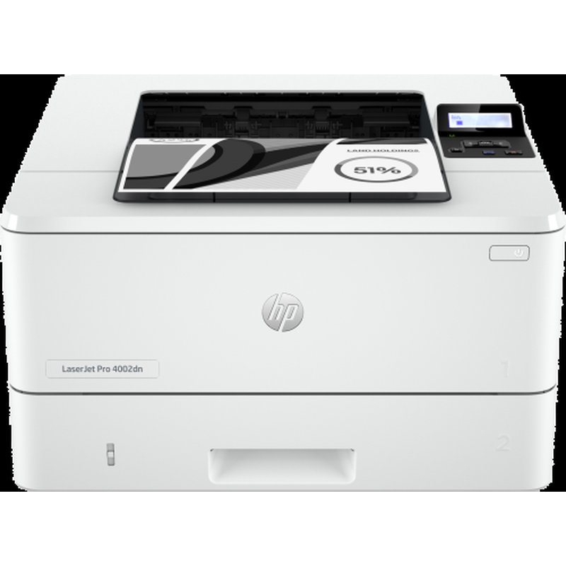 HP LaserJet Pro Impresora 4002dn, Blanco y negro, Impresora para Pequeñas y medianas empresas, Estampado, Impresión a doble cara; Velocidades rápidas de salida de la primera página; Energéticamente eficiente; Tamaño compacto; Sólida seguridad