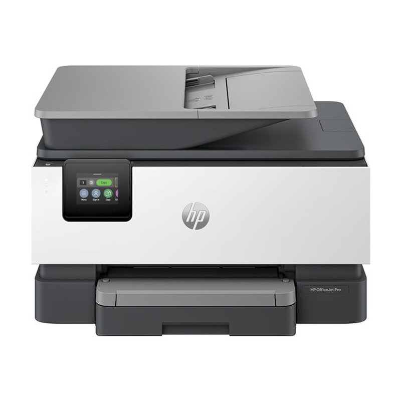 HP OfficeJet Pro Impresora multifunción 9120b, Color, Impresora para Home y Home Office, Imprima, copie, escanee y envíe por fax, Conexión inalámbrica; Impresión a doble cara; Escaneado a doble cara; Escanear a correo electrónico; Escanear a PDF; Fax; Puerto frontal de unidad flash USB; Pantalla táctil; Impresión desde móvil o tablet; Alimentador automático de documentos - Imagen 2