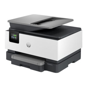 HP OfficeJet Pro Impresora multifunción 9120b, Color, Impresora para Home y Home Office, Imprima, copie, escanee y envíe por fax, Conexión inalámbrica; Impresión a doble cara; Escaneado a doble cara; Escanear a correo electrónico; Escanear a PDF; Fax; Puerto frontal de unidad flash USB; Pantalla táctil; Impresión desde móvil o tablet; Alimentador automático de documentos