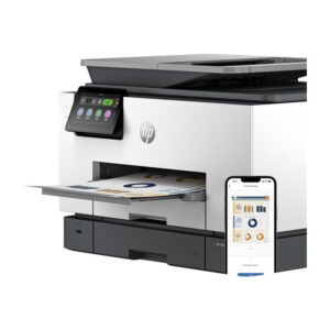 HP OfficeJet Pro Impresora multifunción 9130b, Color, Impresora para Pequeñas y medianas empresas, Imprima, copie, escanee y envíe por fax, Conexión inalámbrica; Impresión desde móvil o tablet; Alimentador automático de documentos; Impresión a doble cara; Escaneado a doble cara; Escanear a correo electrónico; Escanear a PDF; Fax; Puerto frontal de unidad flash USB; Pantalla táctil