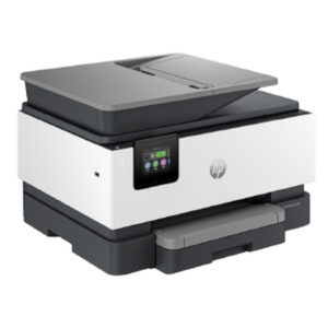 HP OfficeJet Pro Impresora multifunción HP 9120e, Color, Impresora para Pequeñas y medianas empresas, Imprima, copie, escanee y envíe por fax, HP+; Compatible con el servicio HP Instant Ink; Impresión desde móvil o tablet; Pantalla táctil; Escaneado avanzado inteligente; Papel instantáneo; Puerto frontal de unidad flash USB; Impresión a doble cara; Escaneado a doble cara; Alimentador automático de documentos; Fax