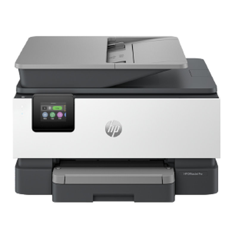 HP OfficeJet Pro Impresora multifunción HP 9125e, Color, Impresora para Pequeñas y medianas empresas, Imprima, copie, escanee y envíe por fax, HP+; Compatible con el servicio HP Instant Ink; Impresión desde móvil o tablet; Pantalla táctil; Escaneado avanzado inteligente; Papel instantáneo; Puerto frontal de unidad flash USB; Impresión a doble cara; Escaneado a doble cara; Alimentador automático de documentos; Fax