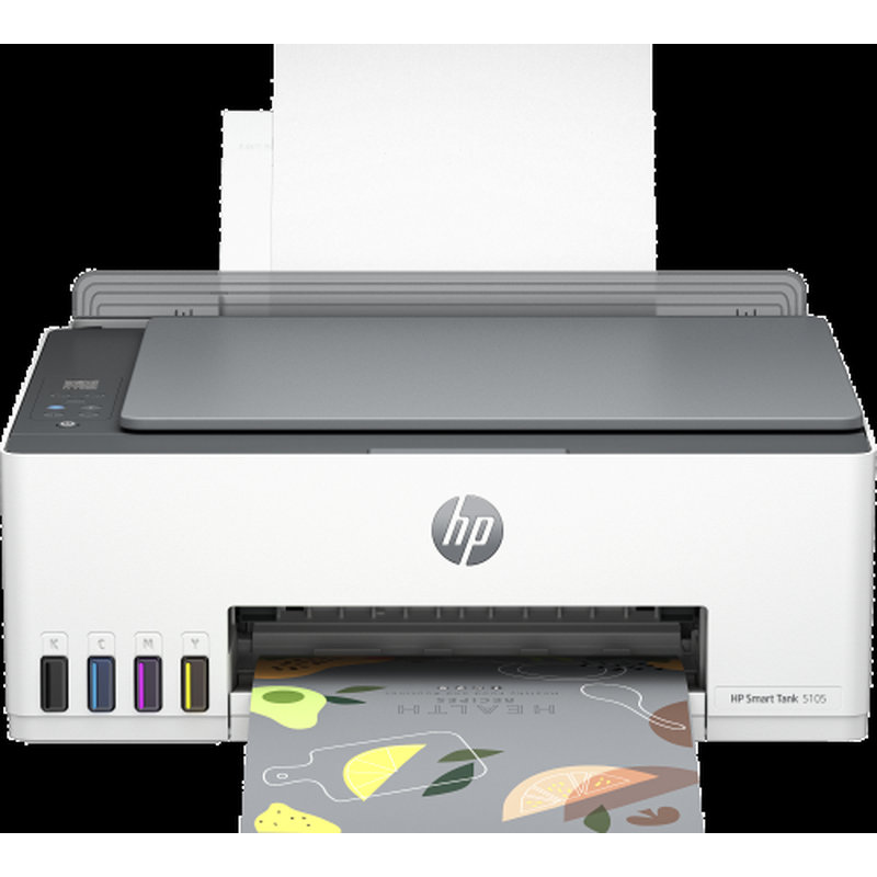 HP Smart Tank Impresora multifunción 5105, Color, Impresora para Home y Home Office, Impresión, copia, escáner, Conexión inalámbrica; Tanque de impresora de gran volumen; Impresión desde móvil o tablet; Escanear a PDF - Imagen 2