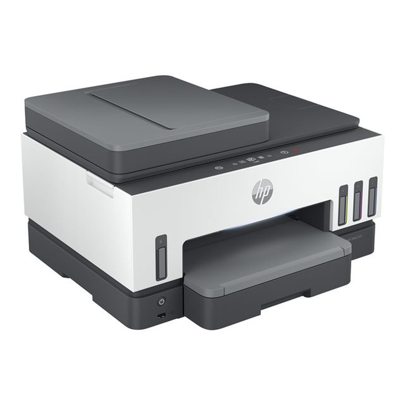 HP Smart Tank Impresora multifunción 7605, Color, Impresora para Home y Home Office, Impresión, copia, escaneado, fax, AAD y conexión inalámbrica, AAD de 35 hojas; Escanear a PDF; Impresión a doble cara