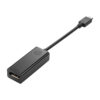 HP USB-C-zu-DP-Adapter Adaptador gráfico USB Negro