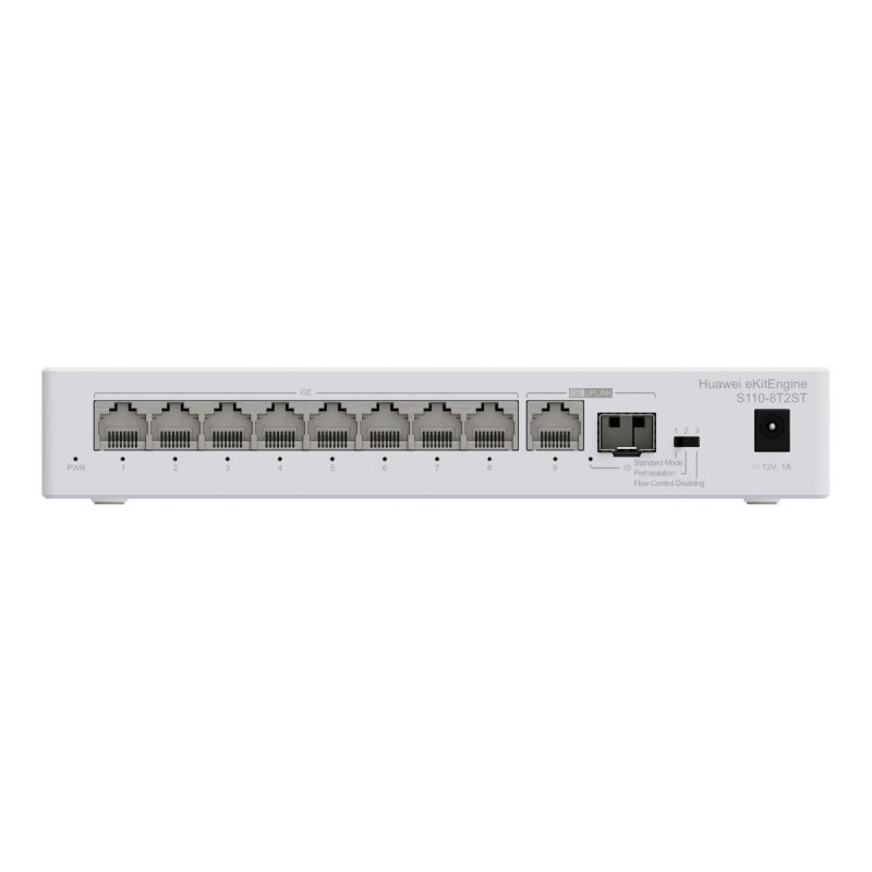 HUAWEI eKit S110 Series S110-8T2ST No administrado L2 Gigabit Ethernet (10/100/1000) Gris HUAWEI eKit S110 Series S110-8T2ST No administrado L2 Gigabit Ethernet (10/100/1000) Gris - Imagen 2