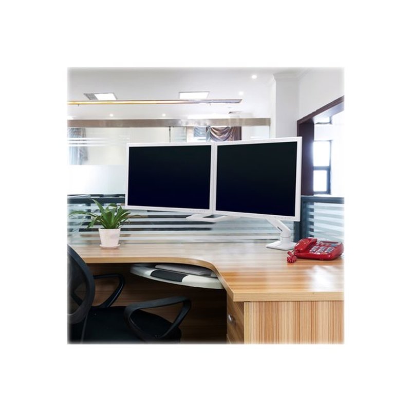 HX Desk Dual Monitor Arm White HX Desk Dual Monitor Arm White - Imagen 6