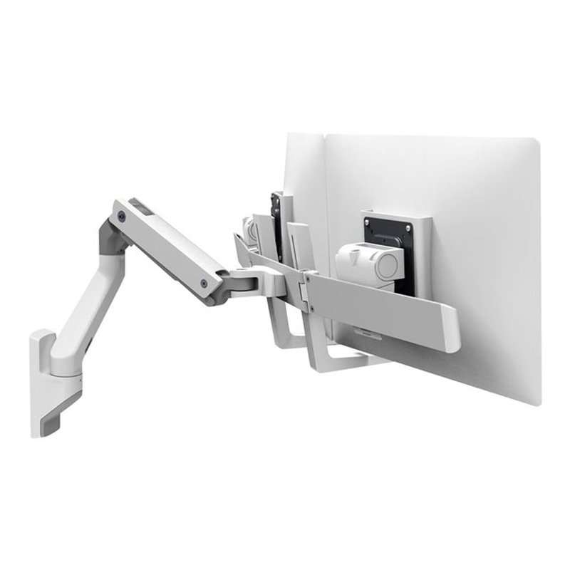 HX Wall Dual Monitor Arm White HX Wall Dual Monitor Arm White - Imagen 2