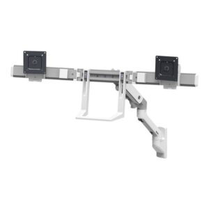HX Wall Dual Monitor Arm White