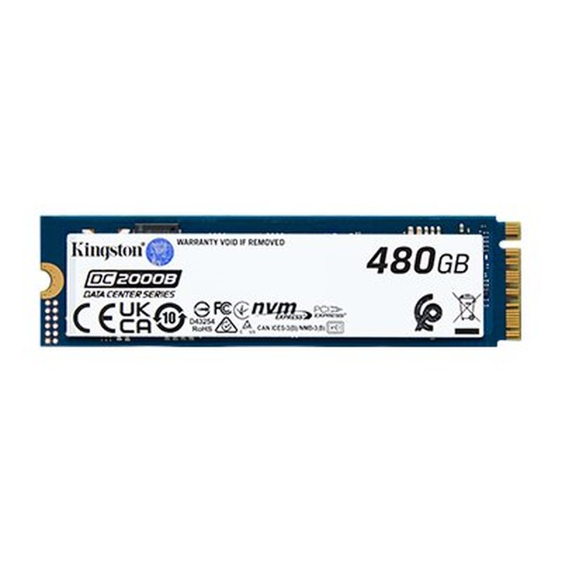 Kingston Technology DC2000B 480 GB M.2 PCI Express 4.0 NVMe 3D TLC Kingston Technology DC2000B 480 GB M.2 PCI Express 4.0 NVMe 3D TLC