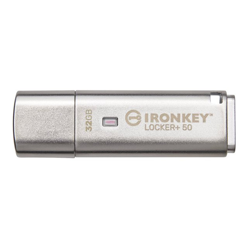 Kingston Technology IronKey Locker+ 50 unidad flash USB 32 GB USB tipo A 3.2 Gen 1 (3.1 Gen 1) Plata Kingston Technology IronKey Locker+ 50 unidad flash USB 32 GB USB tipo A 3.2 Gen 1 (3.1 Gen 1) Plata