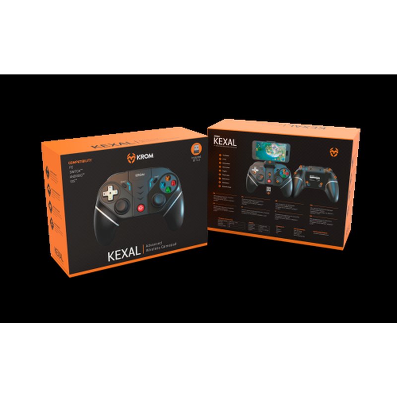 Krom KEXAL Negro, Rojo, Blanco Bluetooth/USB Gamepad Analógico/Digital Android, Nintendo Switch, PC, iOS Krom KEXAL Negro, Rojo, Blanco Bluetooth/USB Gamepad Analógico/Digital Android, Nintendo Switch, PC, iOS - Imagen 12