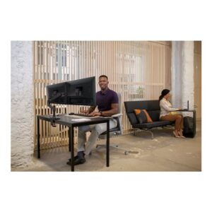 LX Desk Dual Direct Arm Black LX Desk Dual Direct Arm Black