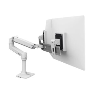 LX Desk Dual Direct Arm Bright White