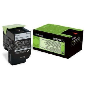 Lexmark 80C2HKE cartucho de tóner 1 pieza(s) Original Negro