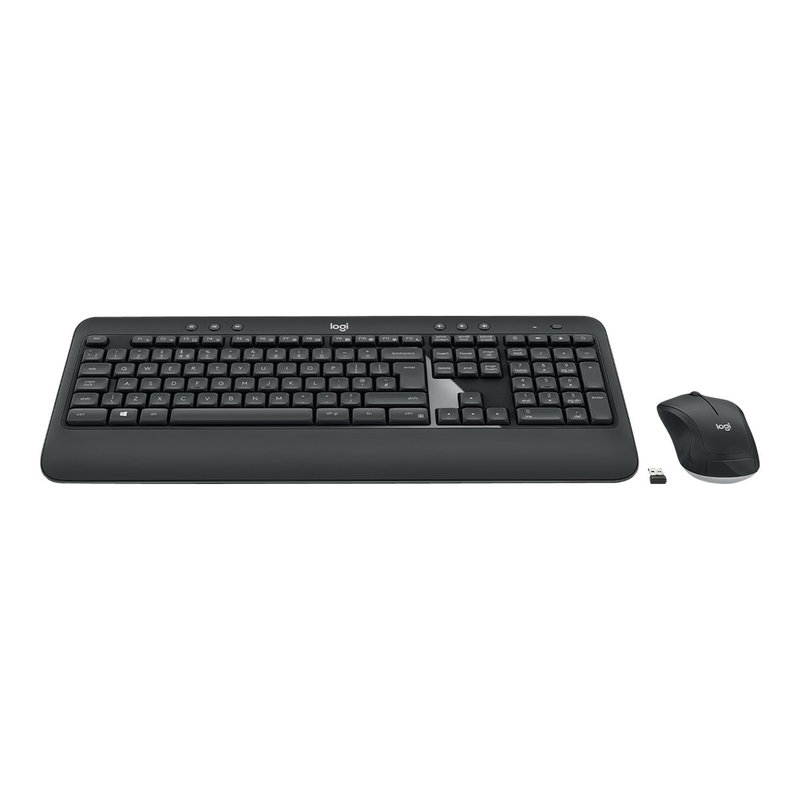Logitech Advanced MK540 teclado Ratón incluido USB QWERTY Español Negro, Blanco