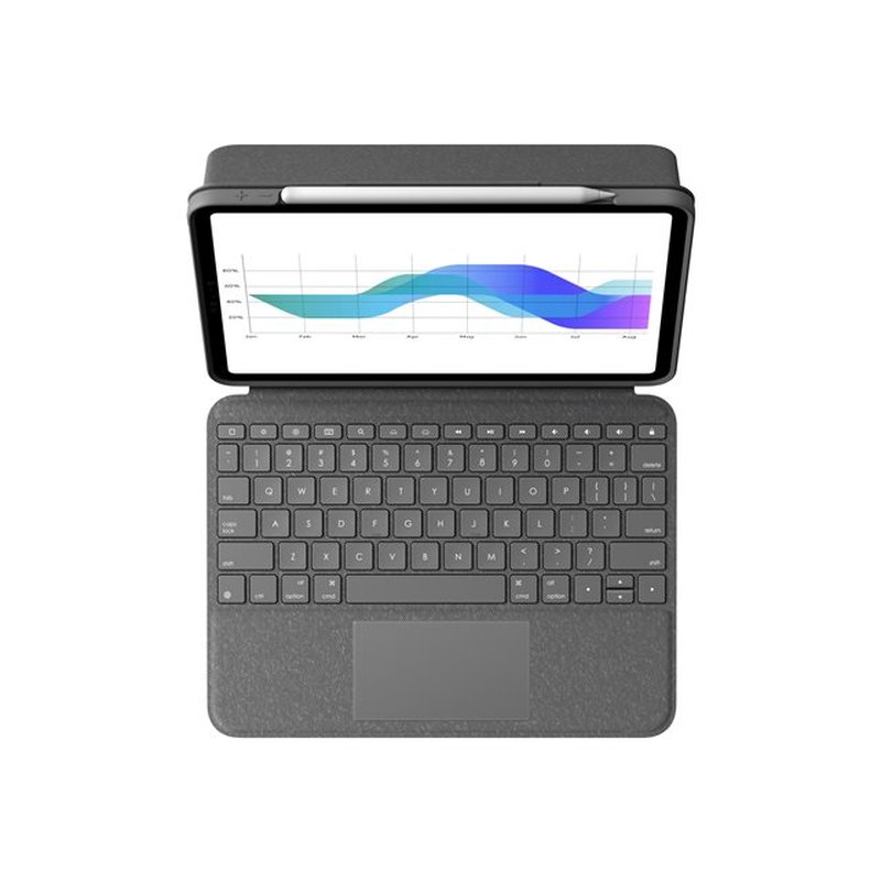 Logitech Folio Touch Gris Smart Connector QWERTY Español - Imagen 4