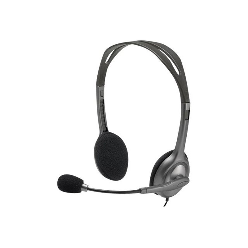 Logitech H111 Auriculares Alámbrico Diadema Oficina/Centro de llamadas Gris Logitech H111 Auriculares Alámbrico Diadema Oficina/Centro de llamadas Gris