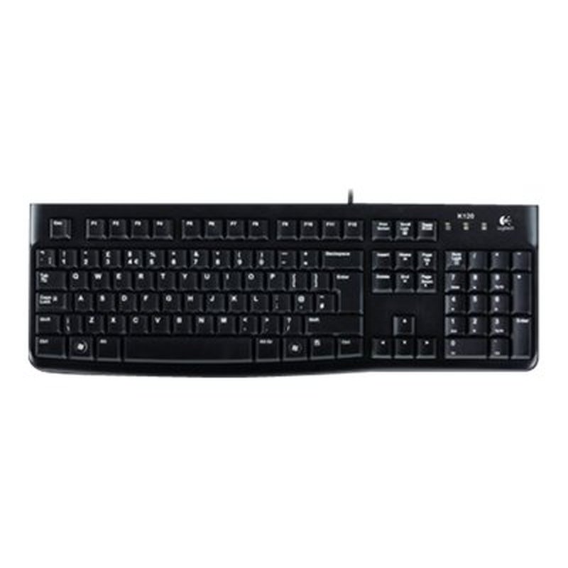 Logitech Keyboard K120 for Business teclado USB QWERTY Inglés Negro Logitech Keyboard K120 for Business teclado USB QWERTY Inglés Negro