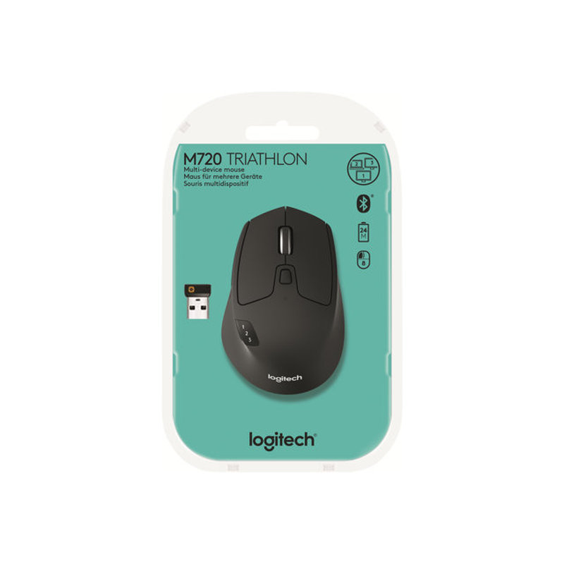 Logitech M720 ratón mano derecha RF Wireless + Bluetooth Óptico 1000 DPI Logitech M720 ratón mano derecha RF Wireless + Bluetooth Óptico 1000 DPI - Imagen 6