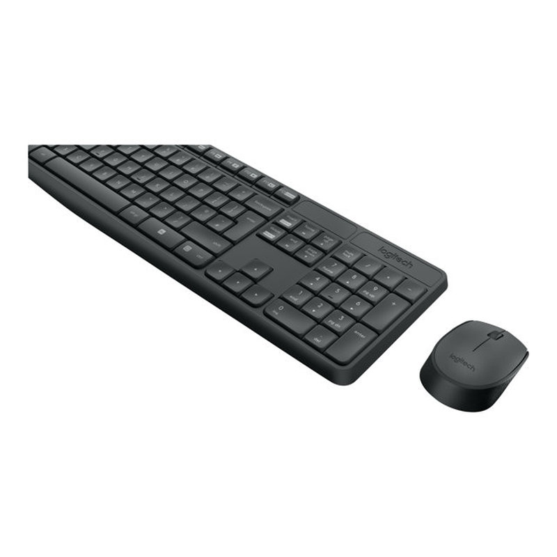 Logitech MK235 teclado Ratón incluido USB QWERTY Español Gris Logitech MK235 teclado Ratón incluido USB QWERTY Español Gris