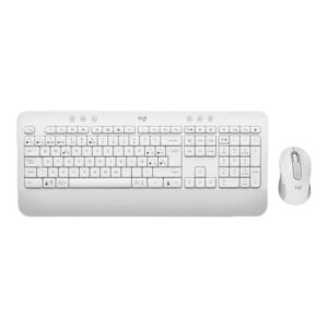 Logitech Signature MK650 Combo For Business teclado Ratón incluido Oficina RF Wireless + Bluetooth QWERTY Español Blanco